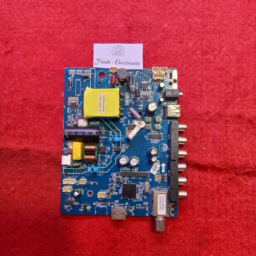 MB TV LED POLYTRON PLD 32V1852 - MESIN TV - MOTHERBOARD - MAINBOARD TV LED POLYTRON PLD32V1852B