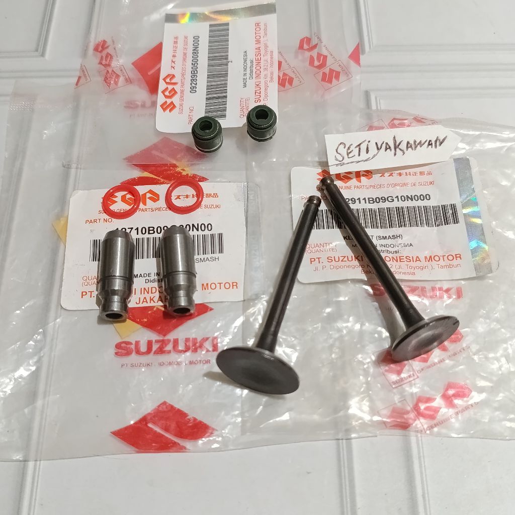 Bos botol klep+klep set seal klep suzuki smash 110 smash new smash titan shogun 110 sgp