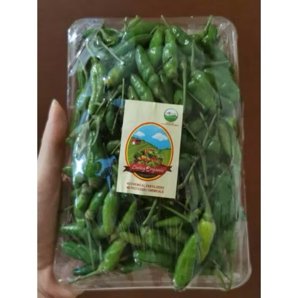 

cabe rawit hijau organik || 100 gram || sayuran organik
