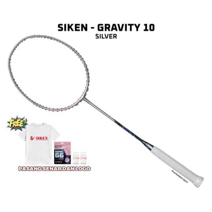 Siken - Gravity 10 Raket Badminton Silver