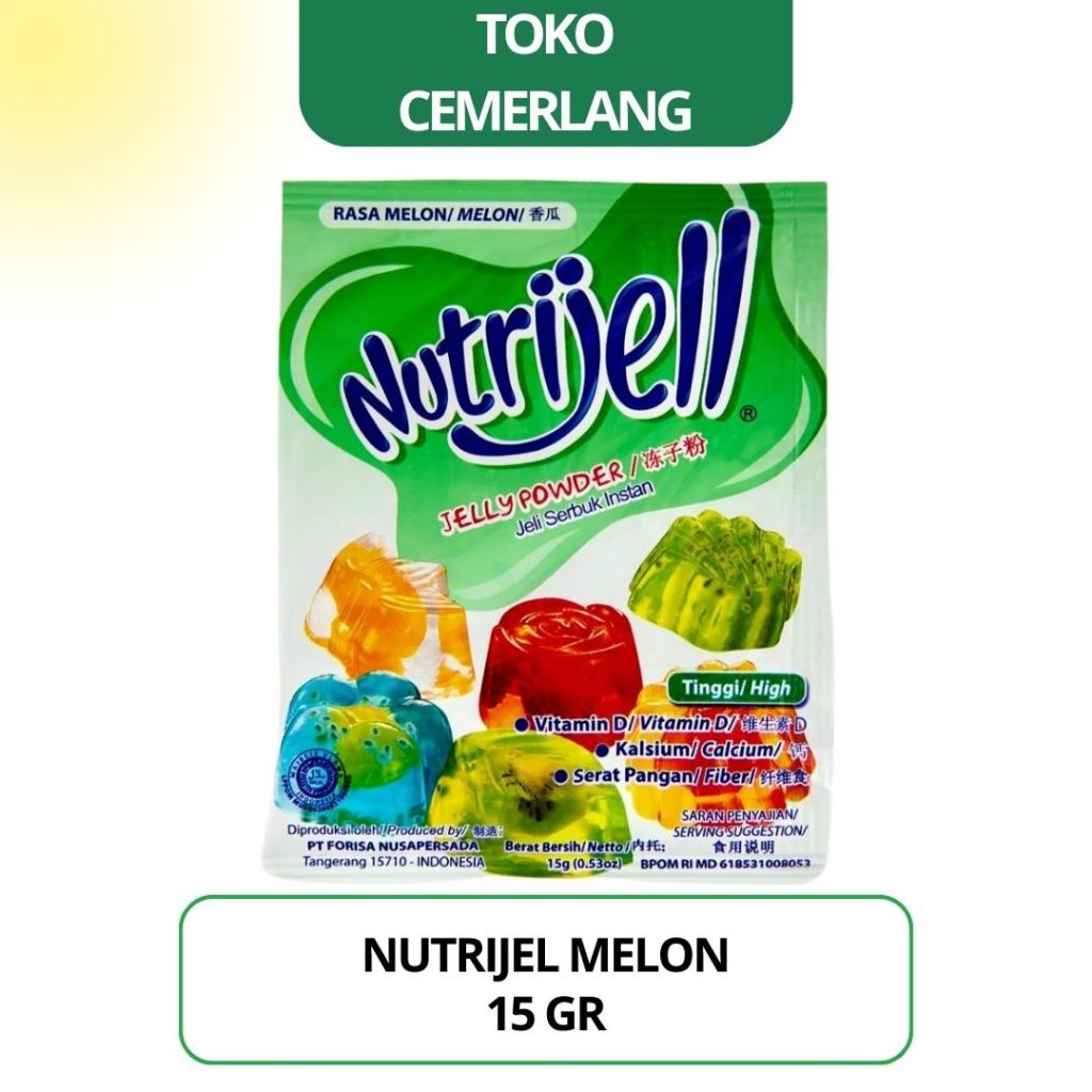 

Nutrijell Melon 15 gr isi 12 pcs