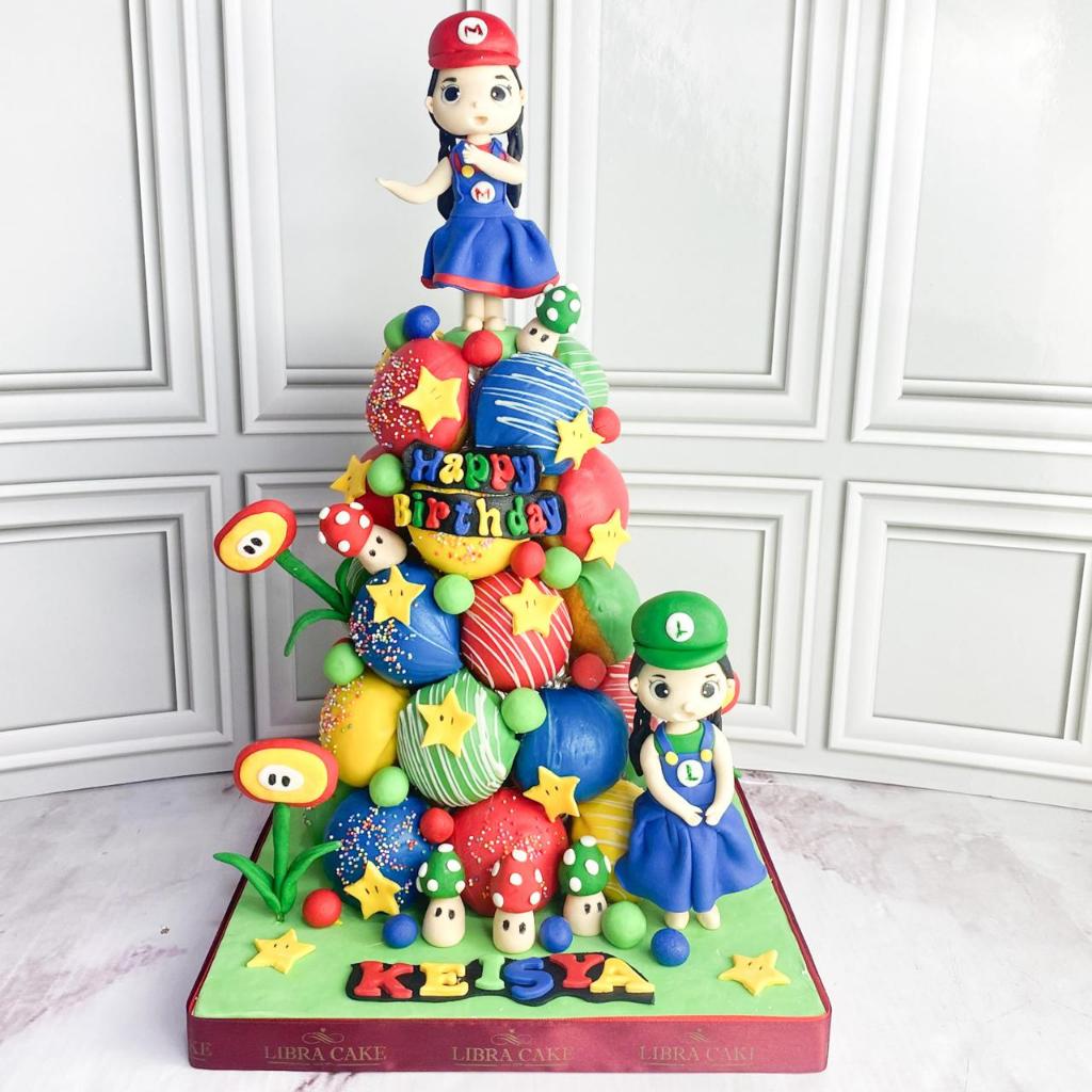 

Donat/donat ulang Tahun/Donat Birthday Cake/Donat mario/Mario Donat