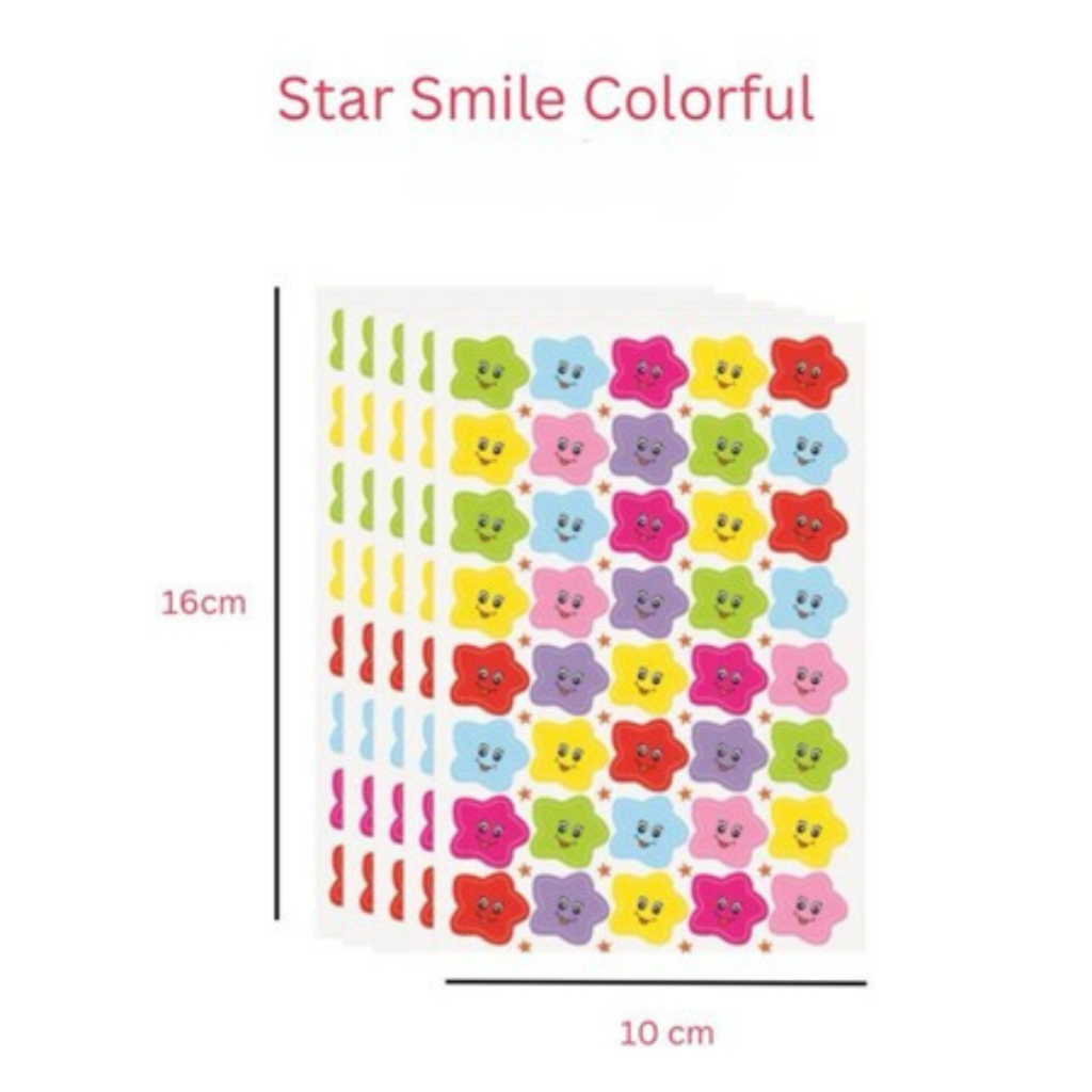 

PAKET USAHA Isi 50Pcs Sticker Bintang Reward Anak | Stiker Motivasi & Penghargaan “Good Job” | Perfect Star Sticker