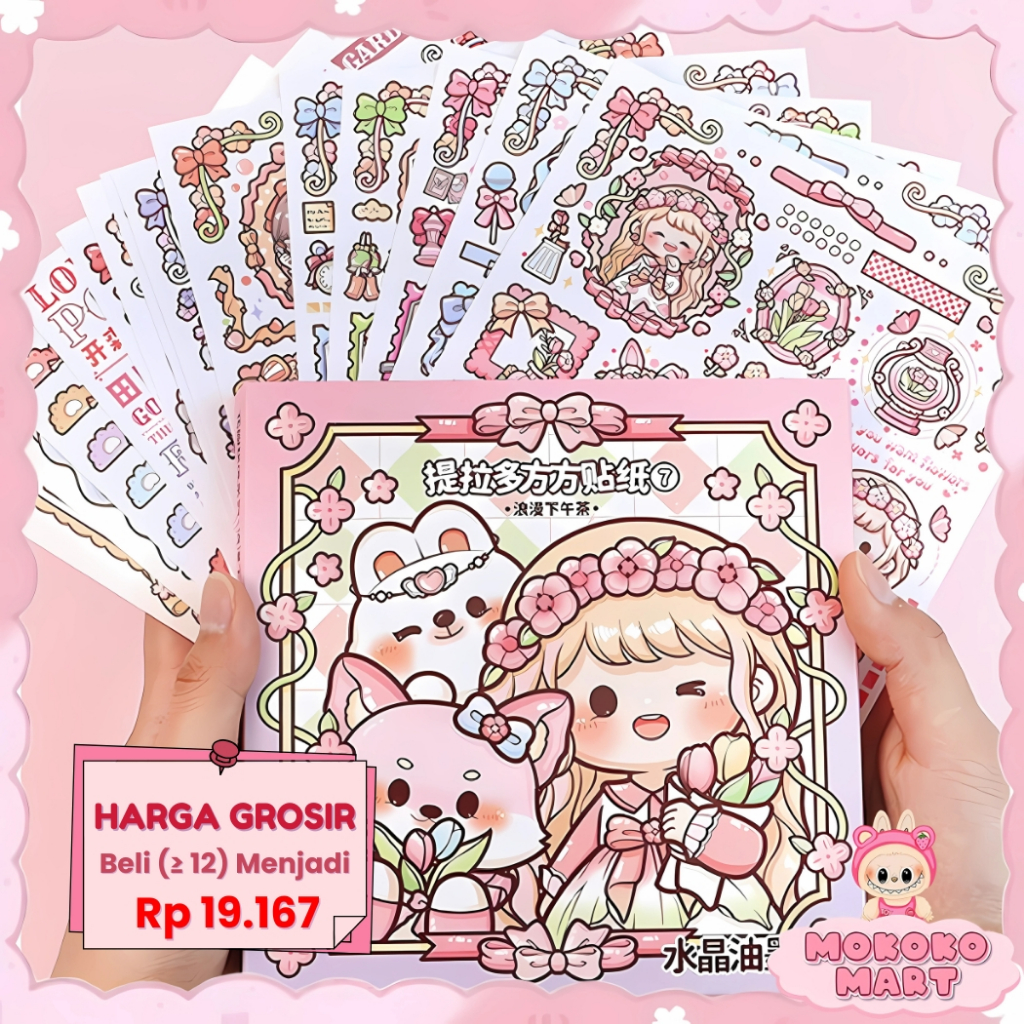 

MM Stiker 1 Pack Buat Dekor Buku Jurnal Edisi Dodogirl Romantic Girl Stiker DIY Stiker Tempel TLD114