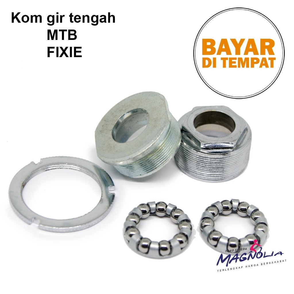 KOM GIR GEAR TENGAH BB CUPS/MANGKOKAN TENGAH/ENGKOL SEPEDA 26 MINI,MTB,LIPAT,JENGKI (KOMPLIT )PACIFI
