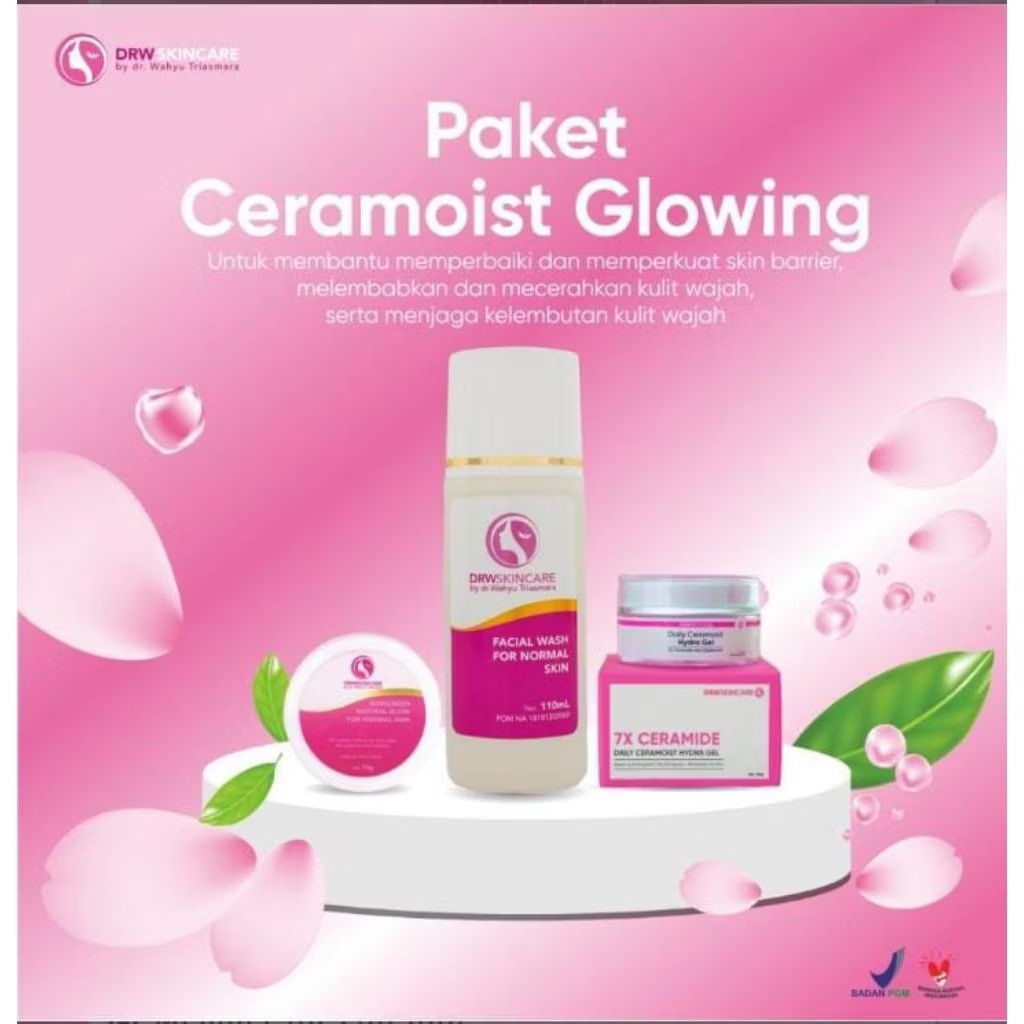 Paket Ceramoist Glowing dan Flek Hitam  DrW Skincare