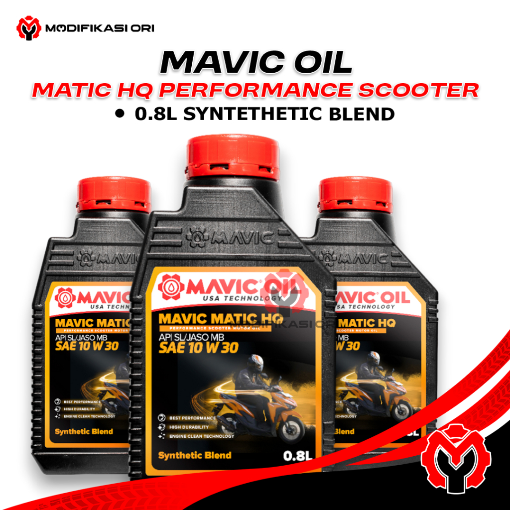 MAVIC OIL 10W-30 HQ Performance Oil 0.8L Oli Motor Mavic oil Synthetic Blend