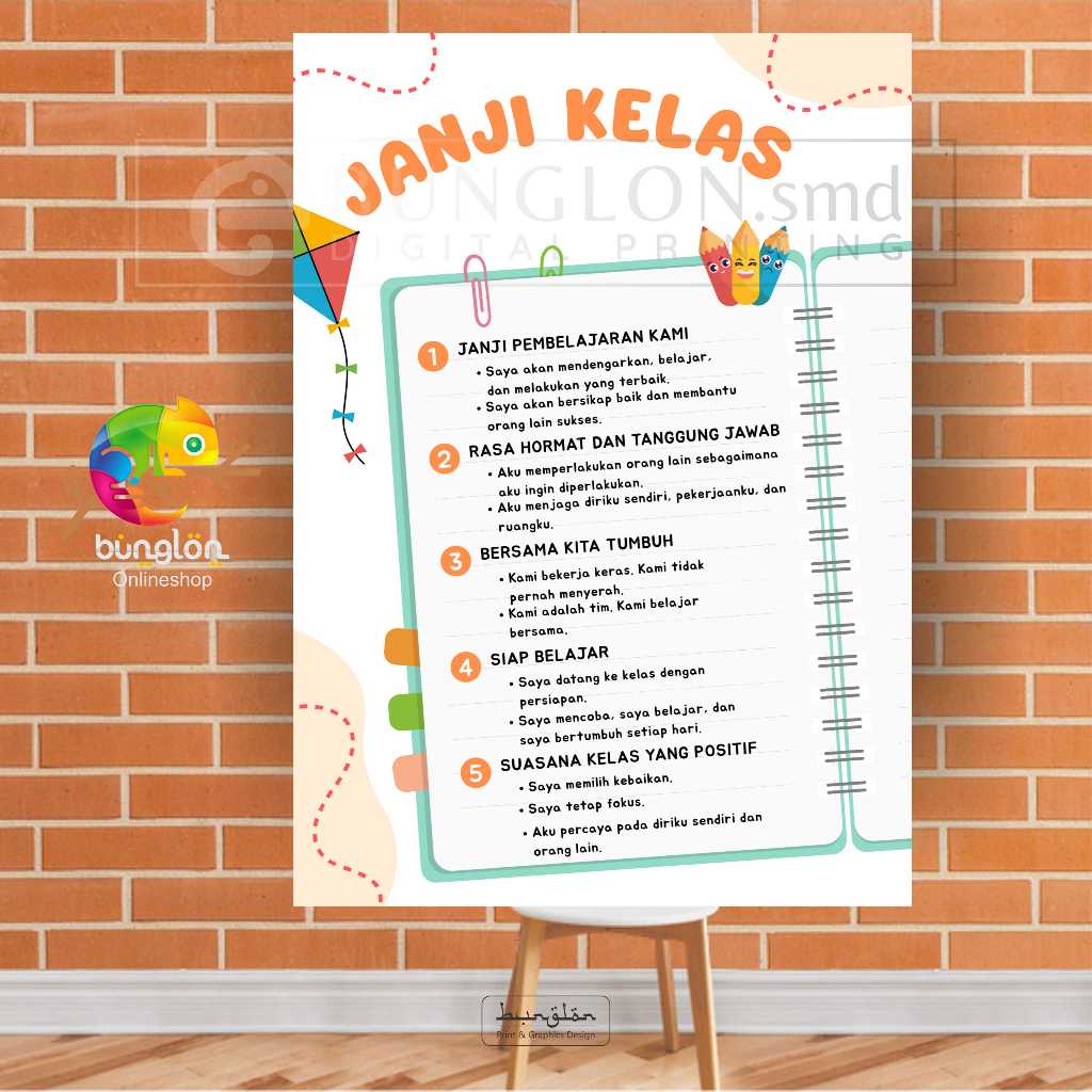 

Poster janji Kelas