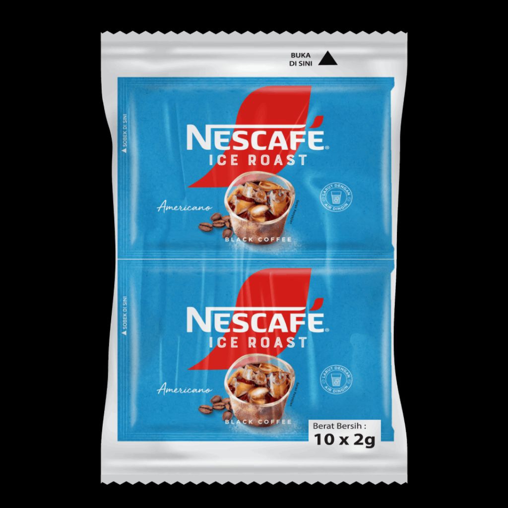 

Kopi Es Nescafe Ice Roast Americano Pack 10 Sachet