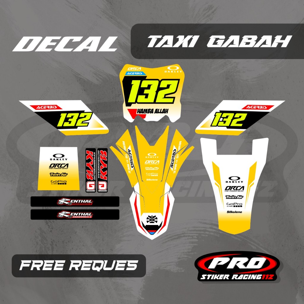 DECAL OJEK GABAH DECAL TAXI GABAH DECAL ANGKUT GABAH FREE CUSTOM