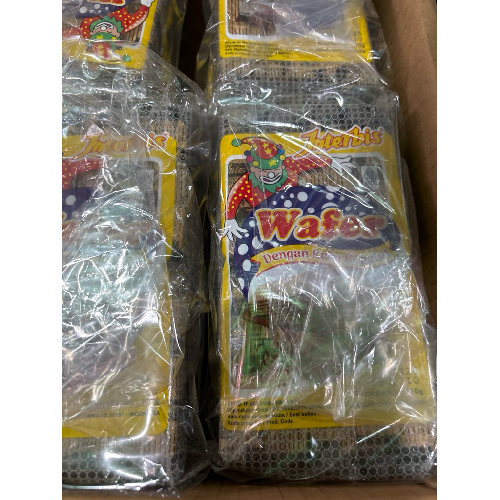 

interbis wafer 1bag isi 6bksX10pcs roti es (grosir)