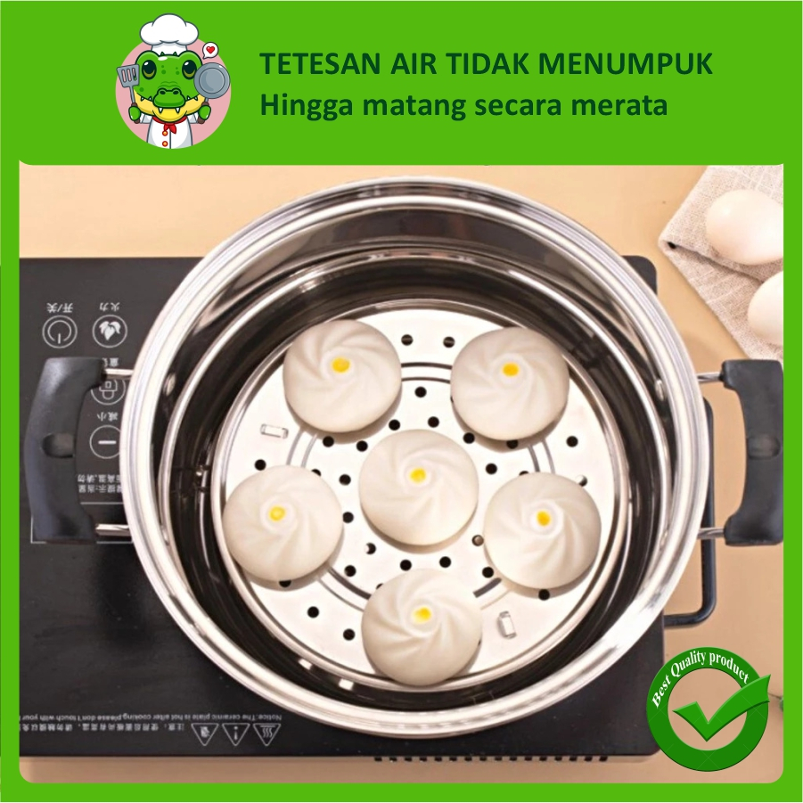 Tatakan Kukusan Panci Tatakan Kukusan Serbaguna Sarangan Panci Kukus Tatakan Kukusan Stainless Steel