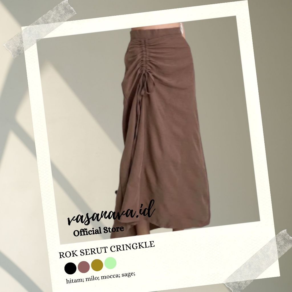 ROK SERUT CRINGKLE TAMARA SKIRT
