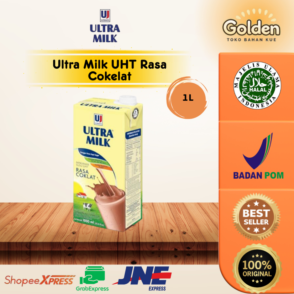 

Ultra Milk UHT Rasa Cokelat 1L