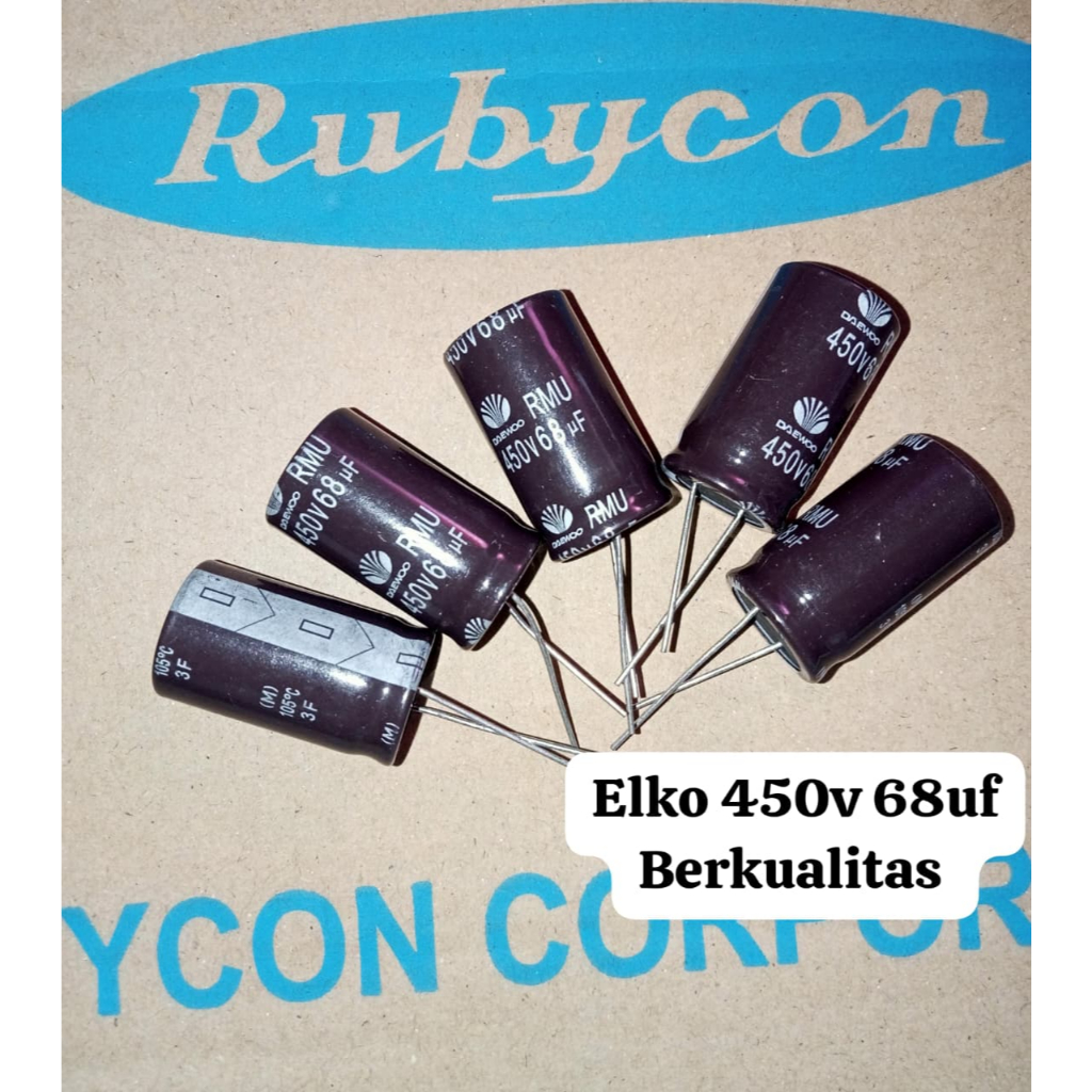 Elko 450v 68uf Elco 68uf 450v Berkualitas Original