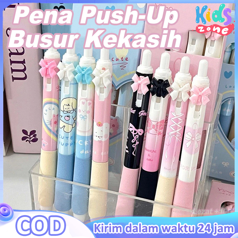 

Pulpen Aesthetic Gel Pen 0.5mm Korea Pena Cepat Kering Lucu Dan Unik Bulpen Pink School Stuff Bulpoin Tinta Hitam Alat Tulis For Student Stationery