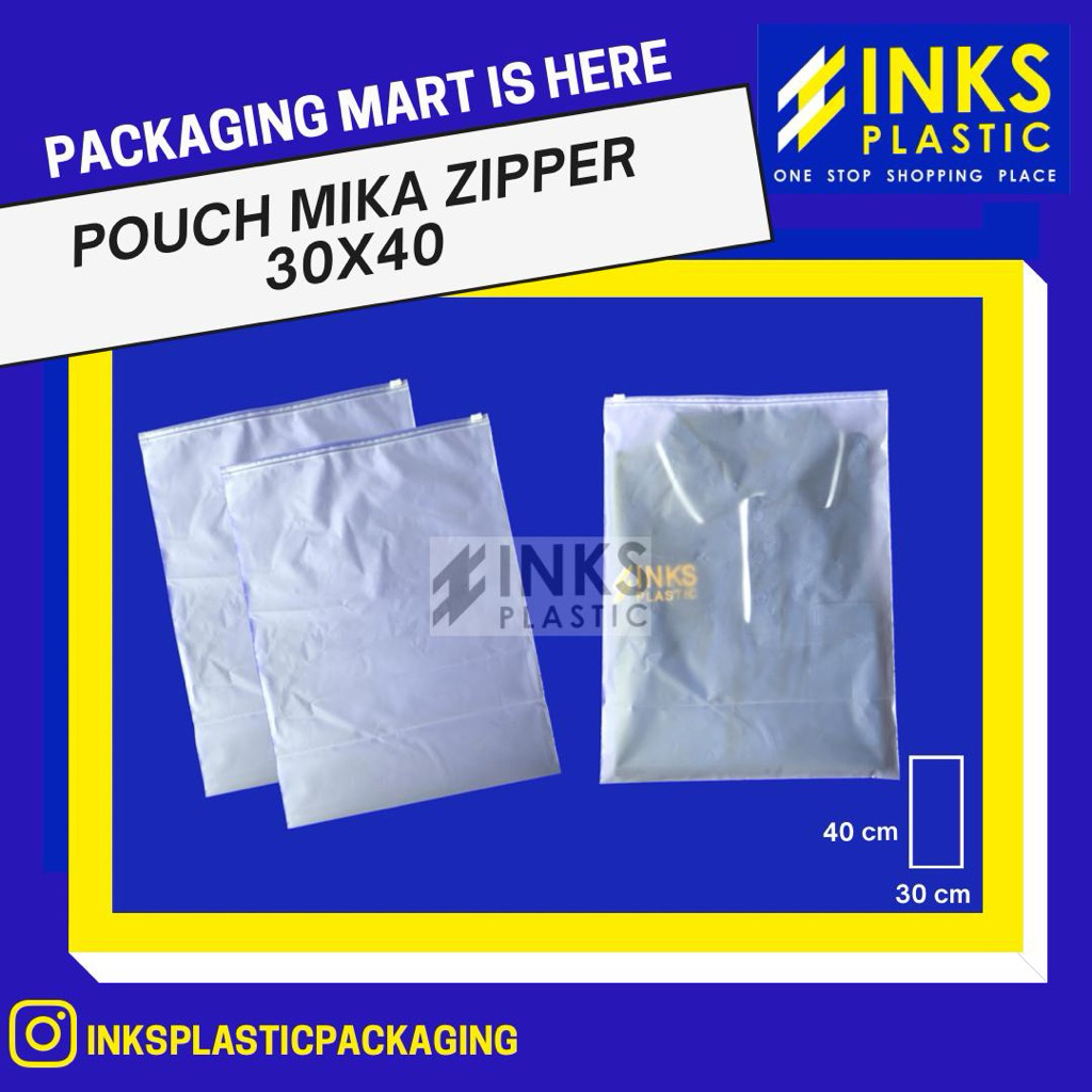 ZIPLOCK 30x40 POUCH MIKA ZIPPER BAG SERBAGUNA (10 PCS)