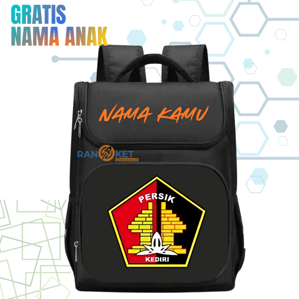 Tas Ransel Sekolah Anak TK/SD Persik Kediri Tas Sekolah Anak SD/TK Persik Kediri [ Free Cetak Nama ]