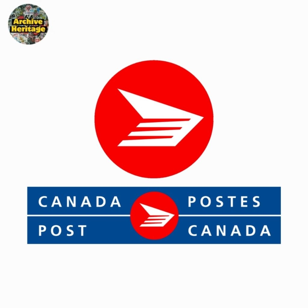 

sticker Canada Post mail company shipping parcel stiker