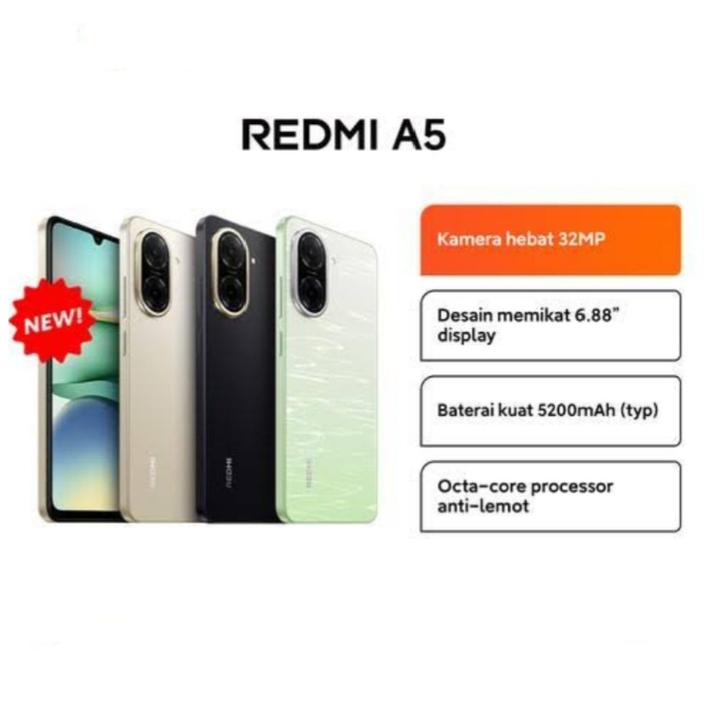 HP XIAOMI REDMI A5 4/128 GB - XIOMI MI A5 RAM 4GB ROM 128GB GARANSI RESMI