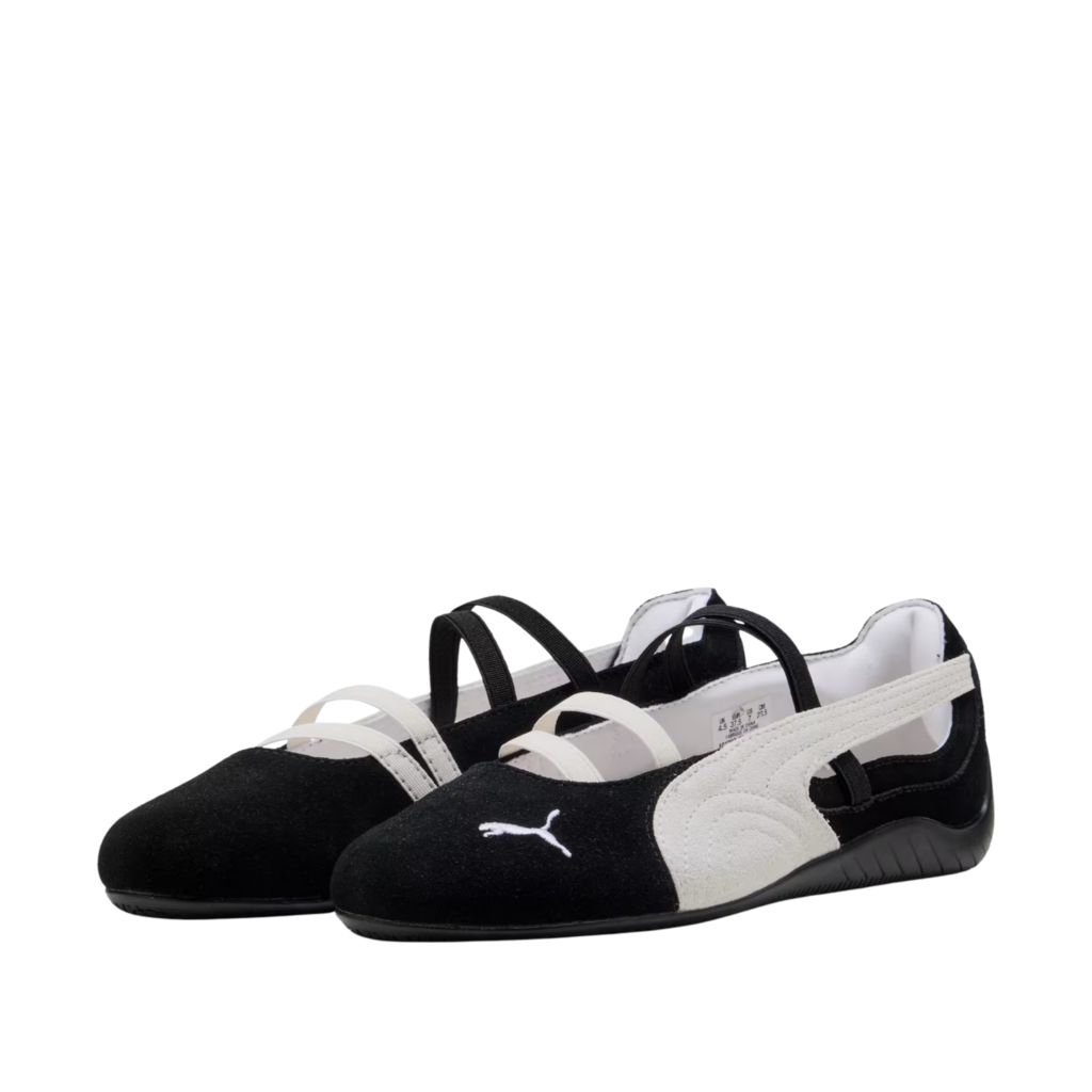 PUMA SPEEDCAT BALLET SD Balerina Slip-on Black White Women's Original
