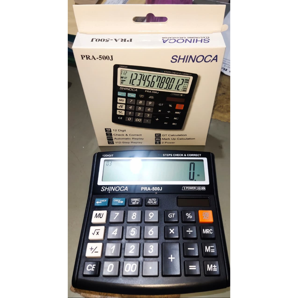 

KALKULATOR 12 DIGIT SHINOCA PRA-500 J