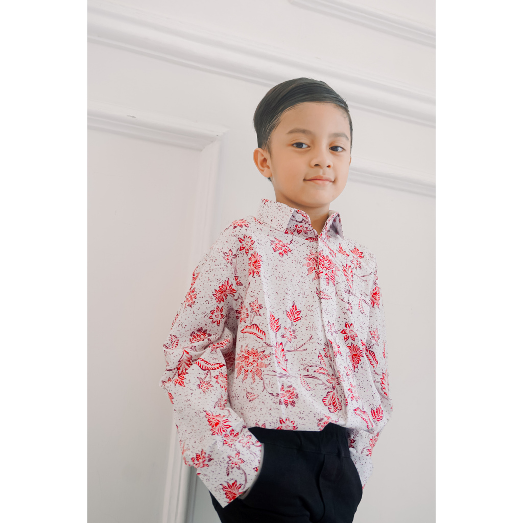 [Krisna Wahyu] Batik Katun Anak lengan Panjang