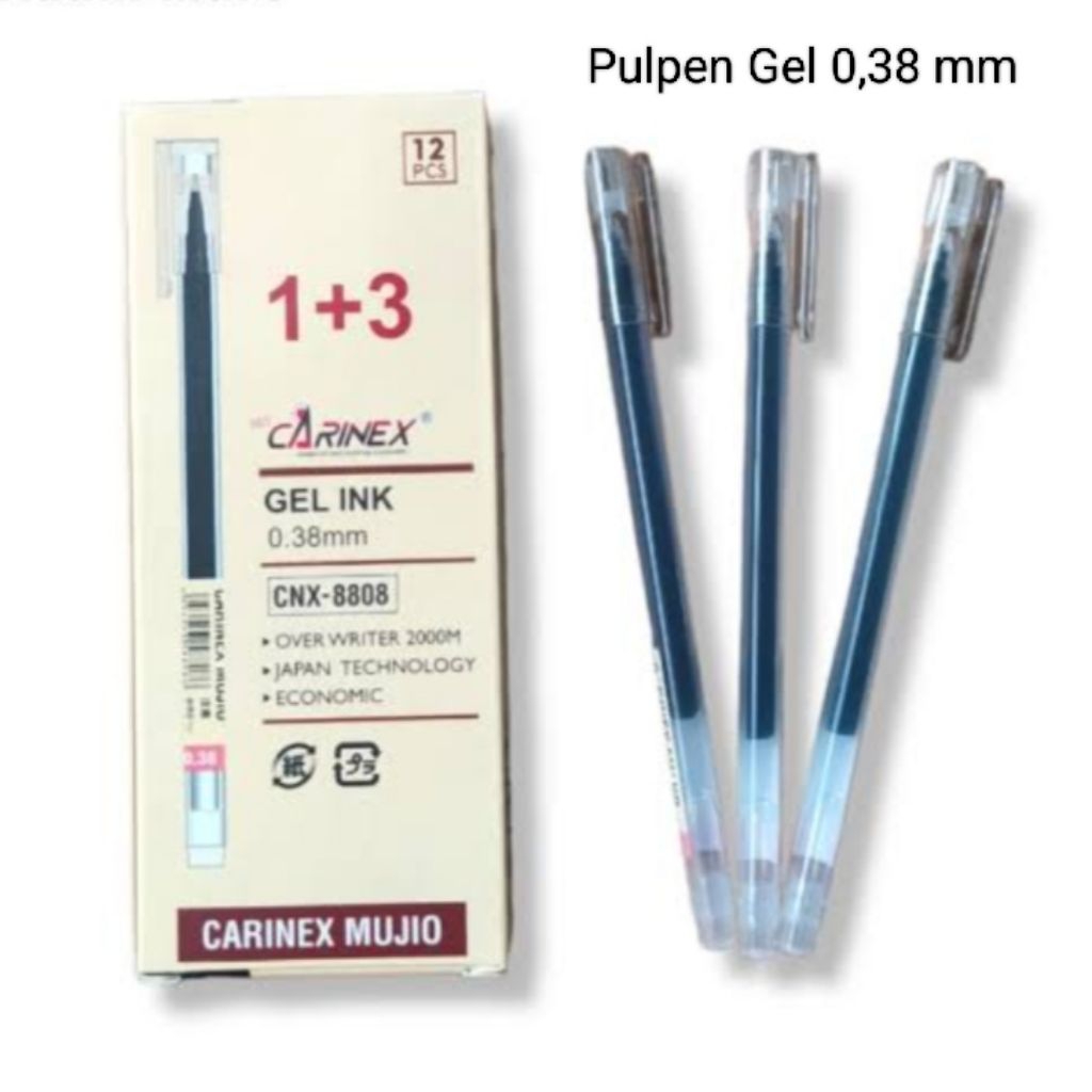 

Pulpen Gel / Pen Gel Merk Carinex Ink (1pcs)