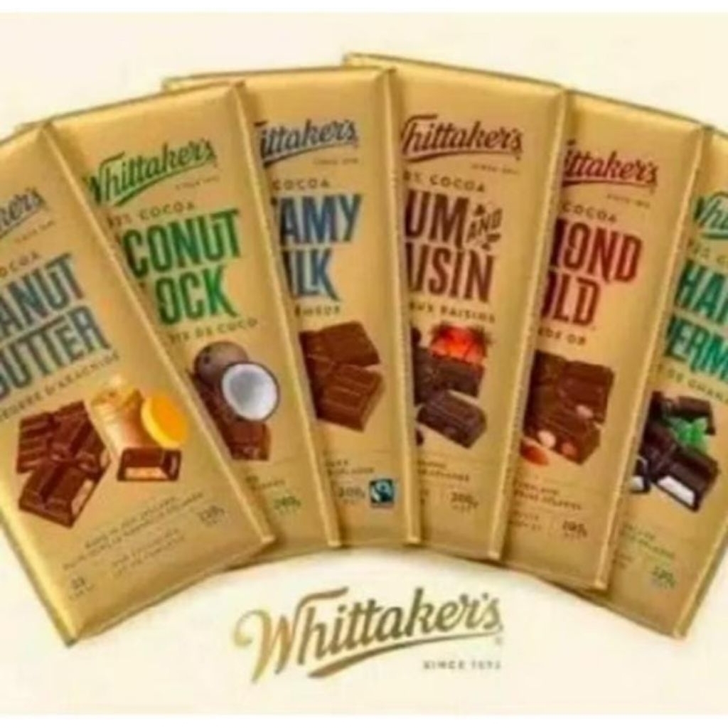 

Cokelat Whittakers Almond Gold 200gr