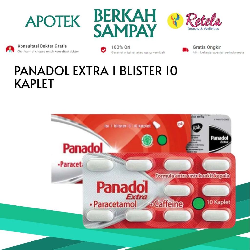 

PANADOL EXTRA 1 BLISTER 10 KAPLET