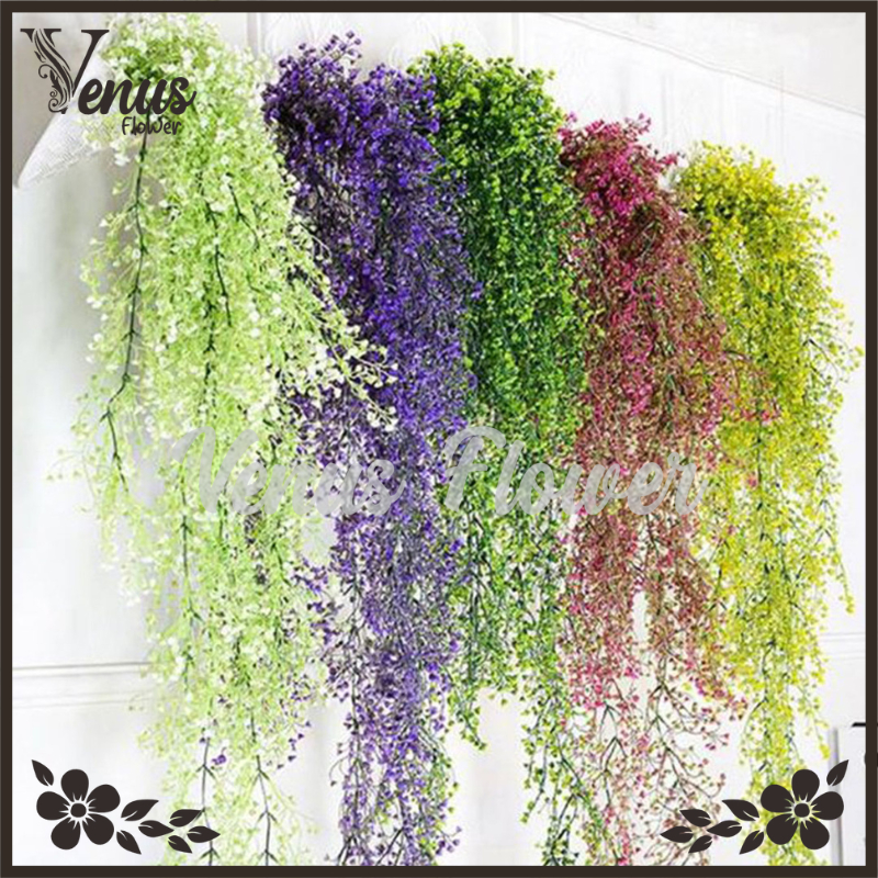 COD DAUN JUNTAI LONCENG /DAUN ANGGREK JUNTAI GANTUNG CABANG 5 HIAS DEKORASI RUMAH & TAMAN PELAMINAN 