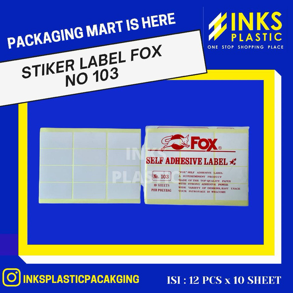 

STIKER LABEL 103 LABEL PAPER