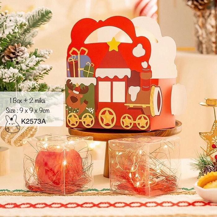 

Kotak Natal Mika K2573 dus/ Christmas Box muat 2 Toples| K25