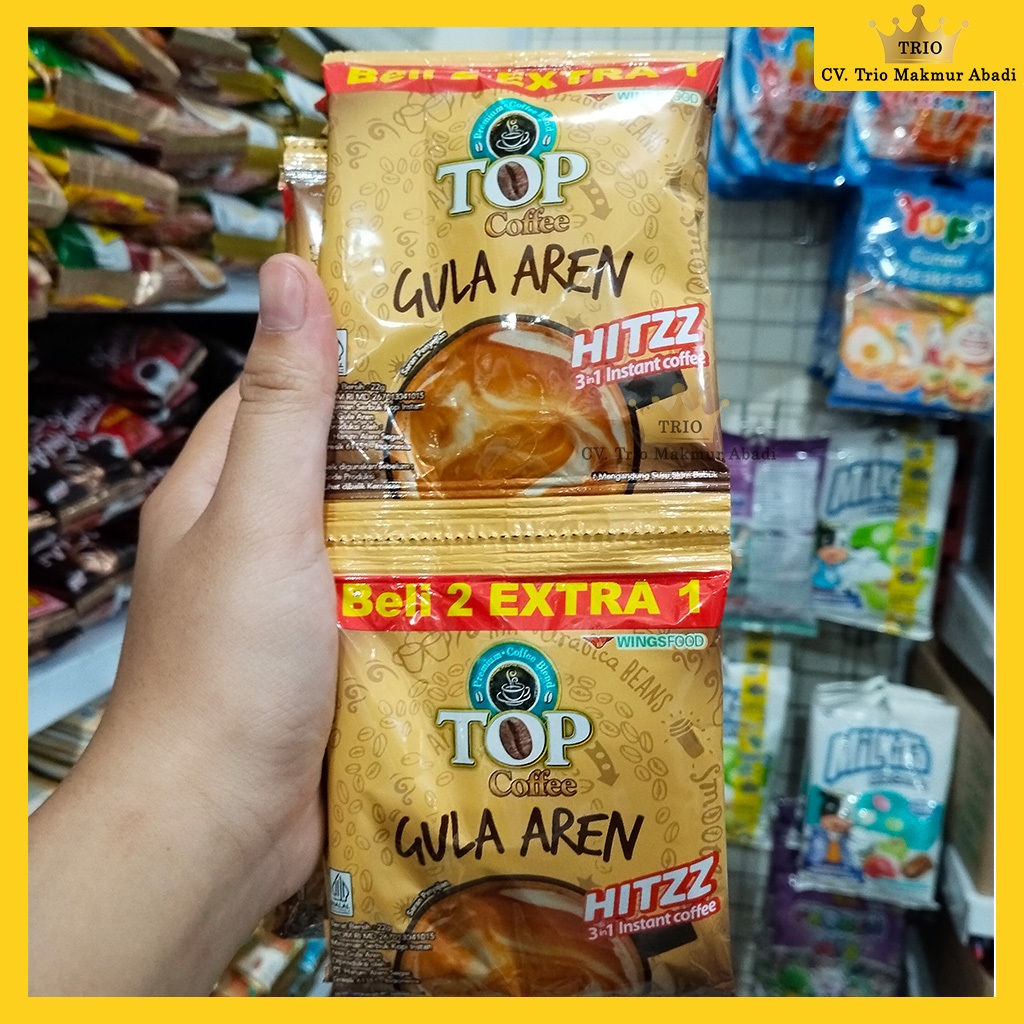 

Top Coffee Gula kopi Aren 2+1 Renteng isi 15 sachet