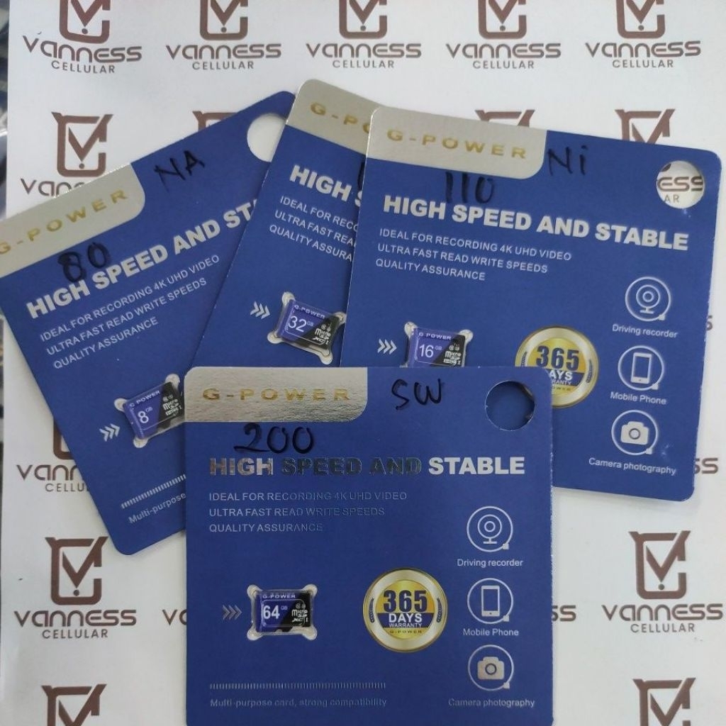 MEMORY/MEMORI CARD G-POWER 8GB-64GB