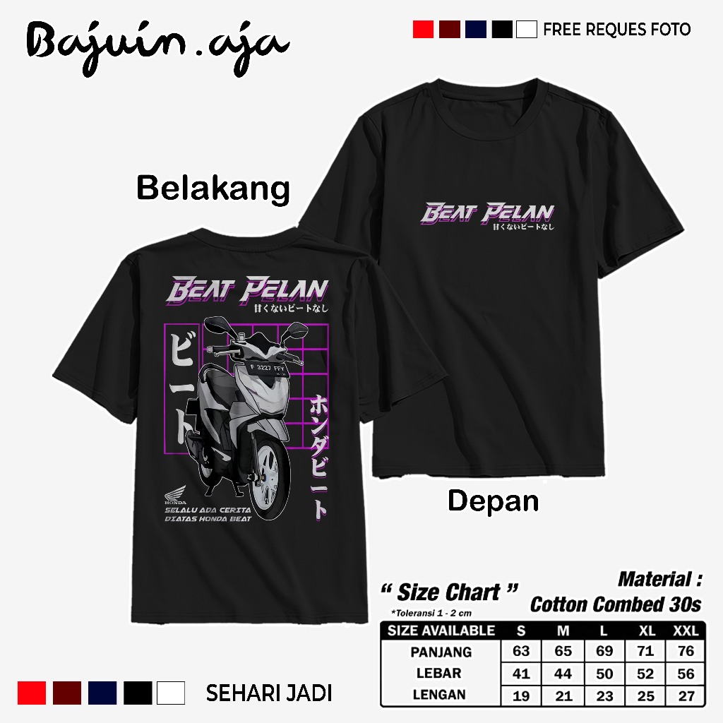 Kaos Motor Beat Modification // Kaos Beat Modification // Baju Beat // Kaos Beat // Beat