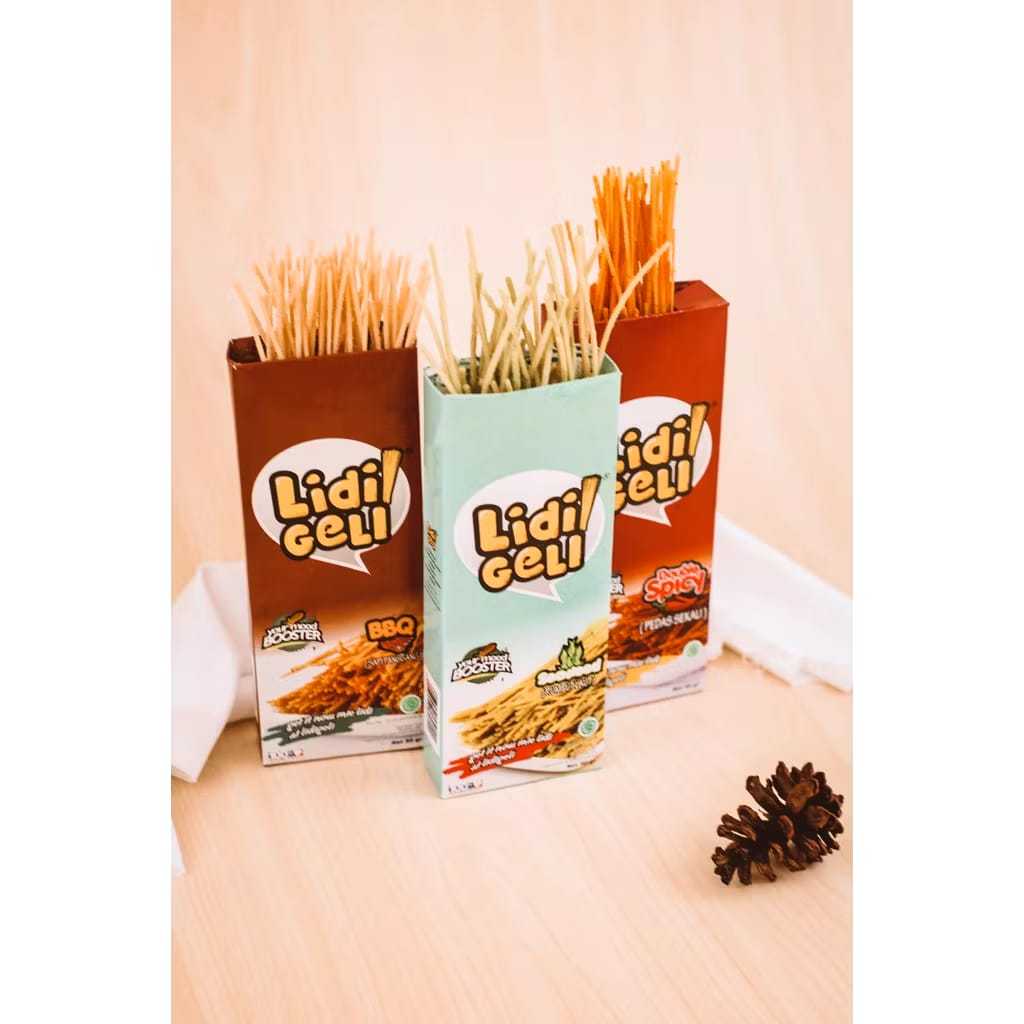 

Mi Lidi2 Renyah dengan Bumbu Melimpah - Lidi Geli ( snack mie lidi-lidian )