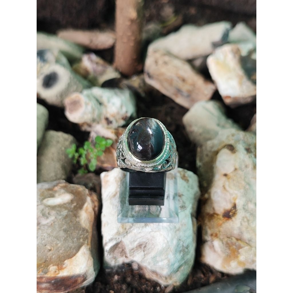 Batu Akik Yaman Wulung/Kecubung Api