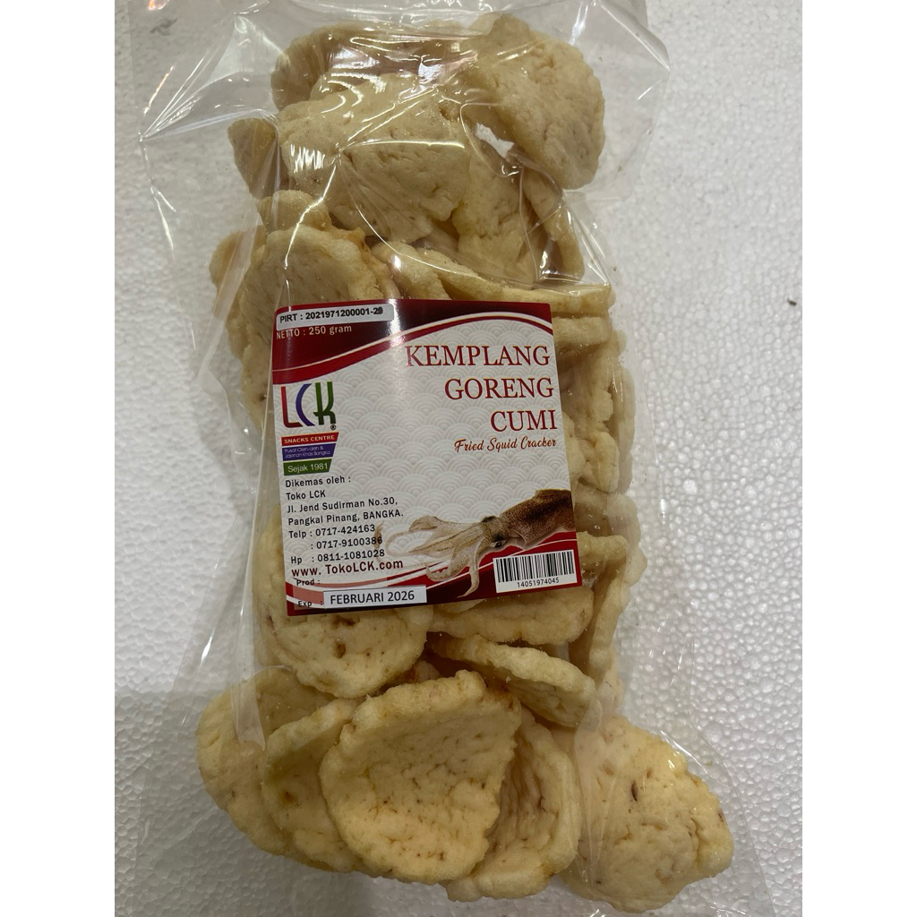 

Kerupuk Kemplang Goreng Cumi 250 Gram Asli Bangka dari Toko LCK