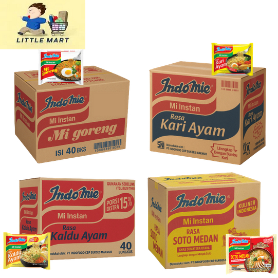 

(40 Pcs) Indomie Rasa Mi Goreng, Kari Ayam, Kaldu Ayam, Soto Medan (Kartonan isi 40 pcs), Pembelian Bisa Mix Rasa