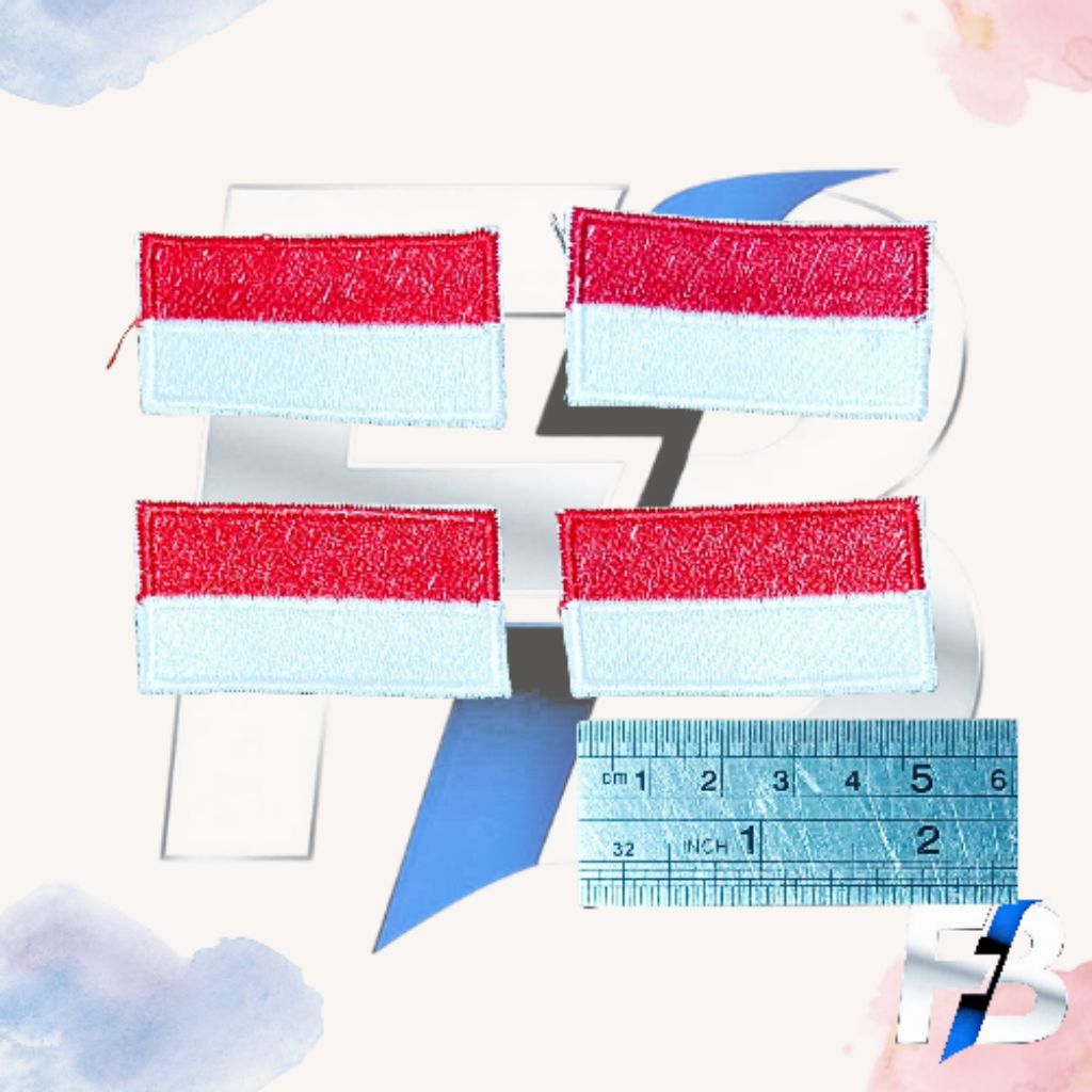 bendera merah putih bordir badge bendera bordir