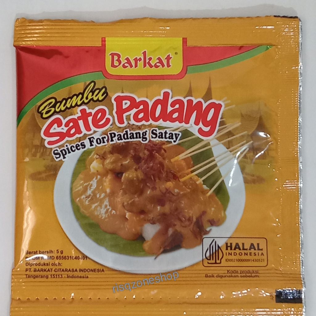 

BUMBU SATE Padang 5gr BARKAT Asli Khas Minang Padang