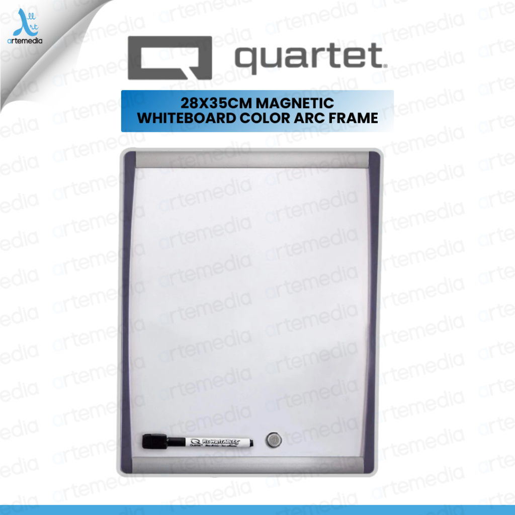 

Quartet Magnetic Whiteboard 28x35cm Papan Tulis Magnetik Tempel Ringan untuk Belajar Anak, Reminder, Catatan Dinding, Jadwal Harian & Kantor