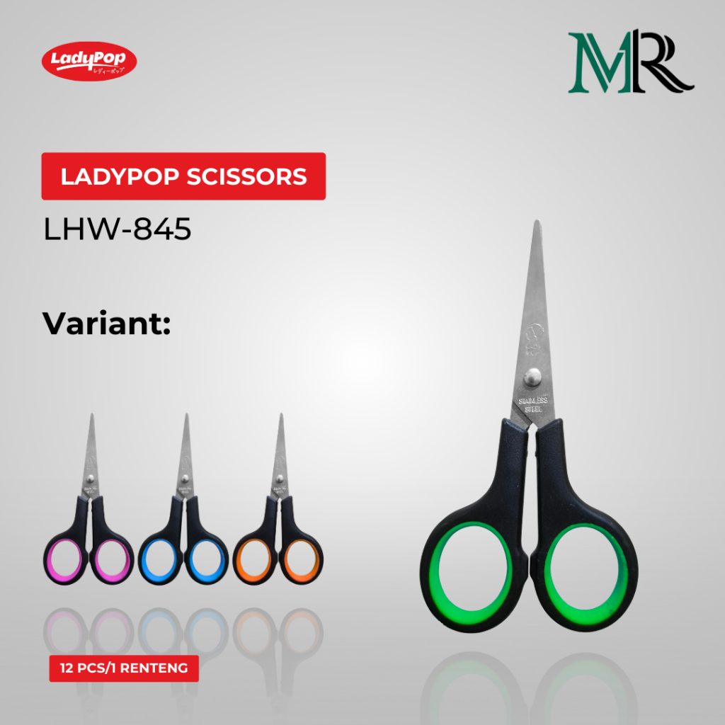 

Gunting Stainless Steel Lady Pop - 1 Renteng Isi 12 pcs - Kualitas Premium