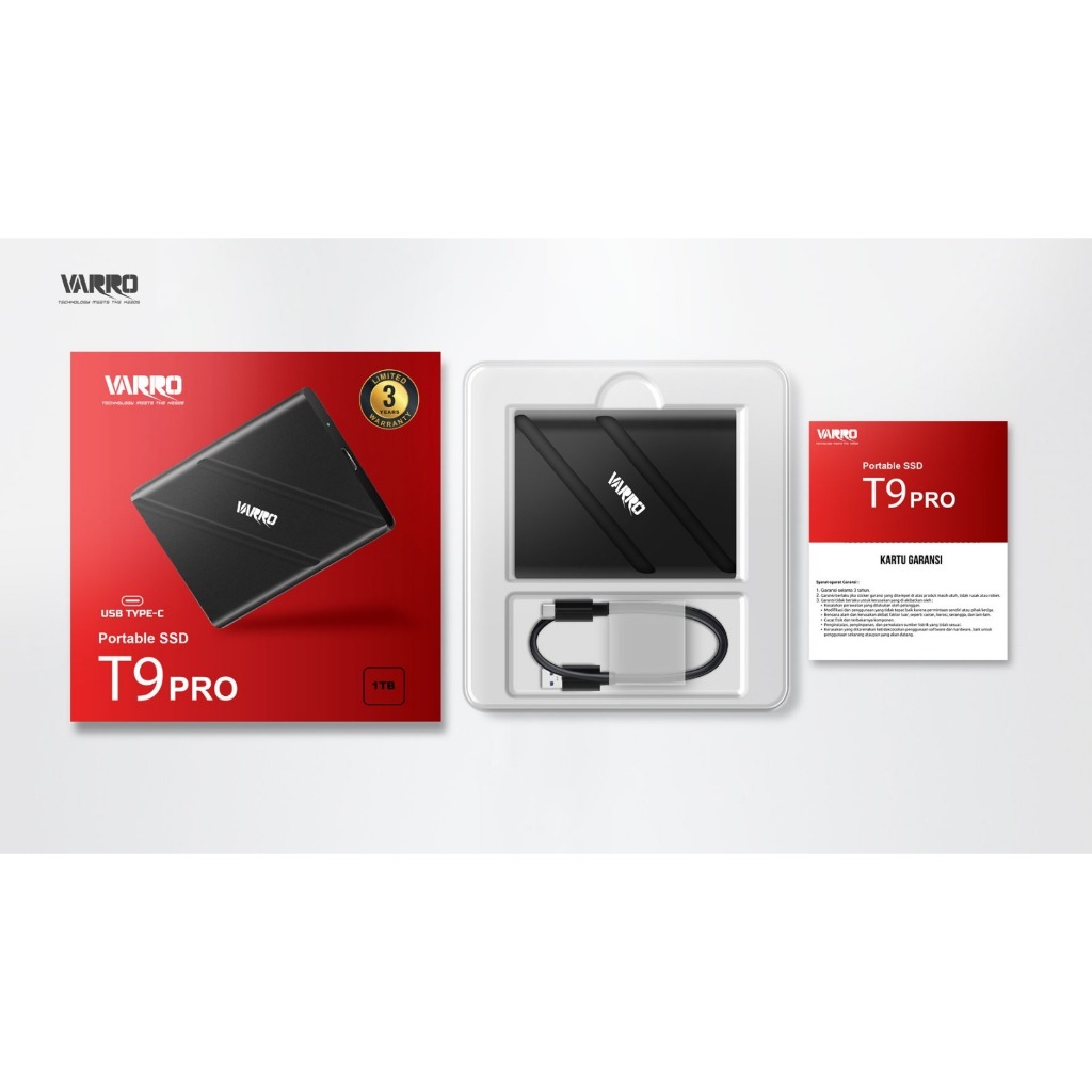 SSD PORTABLE VARRO T9 PRO 1 TB TYPE C