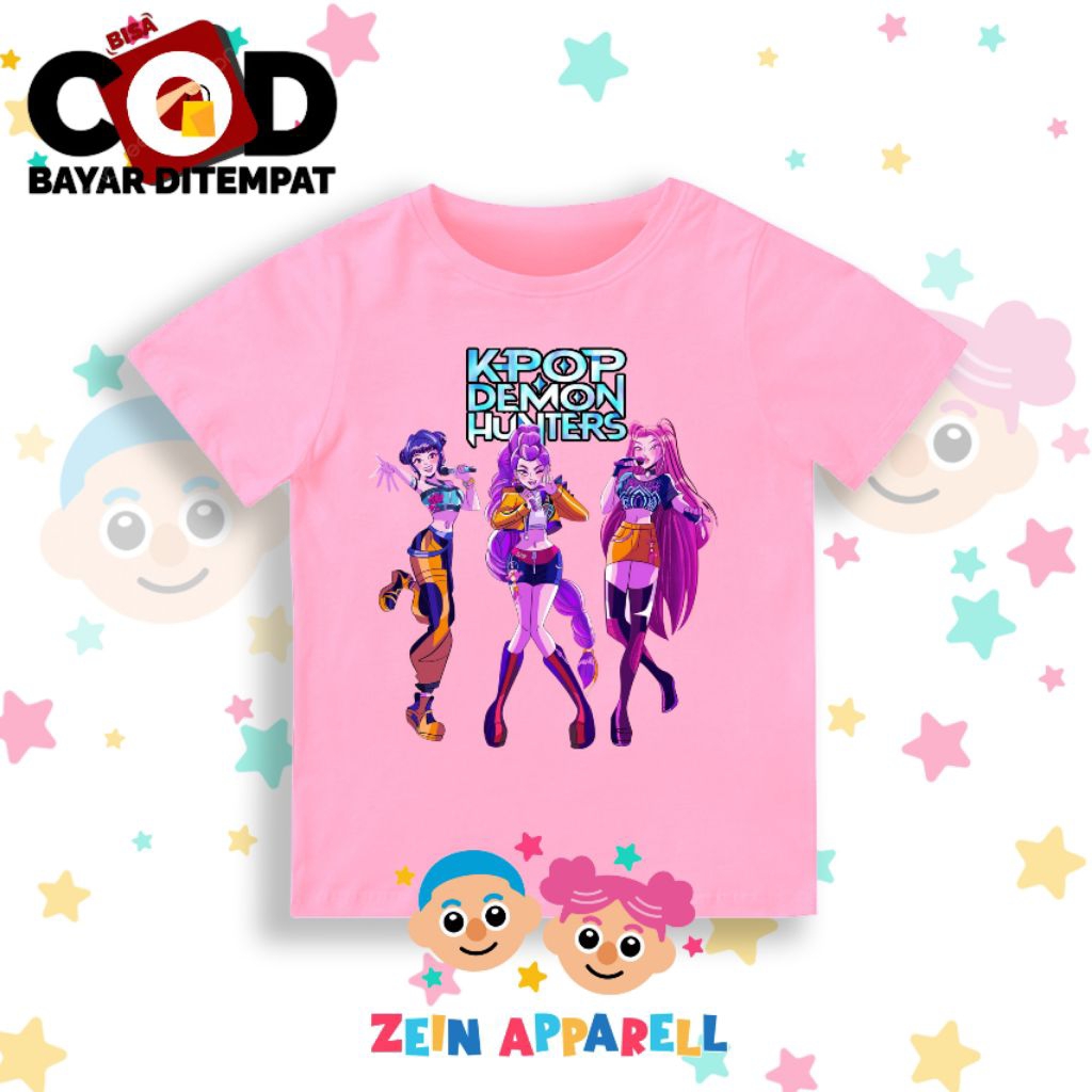 Baju Anak Kpop Demon Hunter / Kaos Anak Kpop Demon Hunter