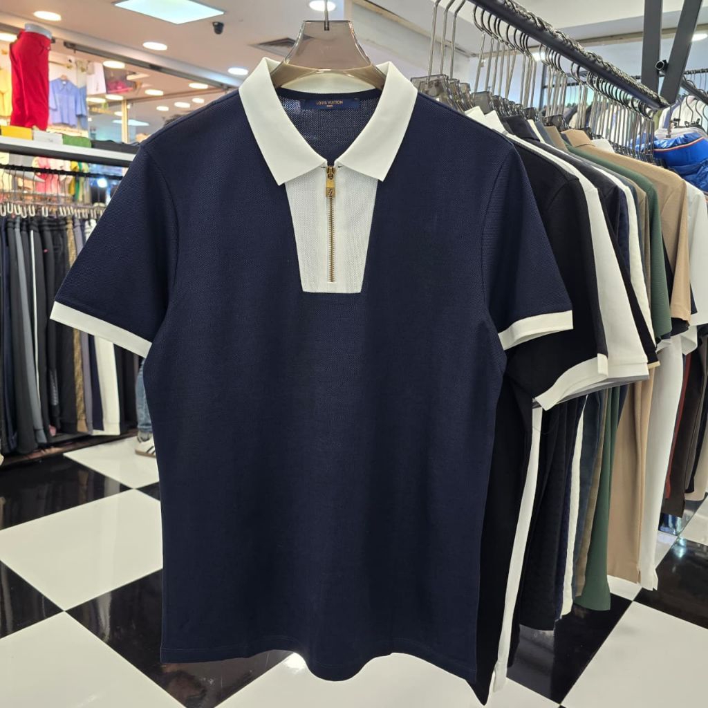 Baju Polo shirt Branded Pria Lv