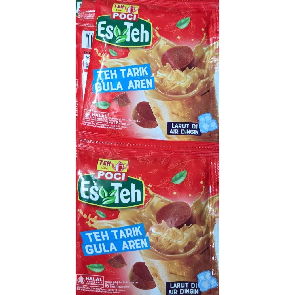 

Minuman Serbuk Teh Poci Teh Tarik Gula Aren 1 renceng isi 10 pcs