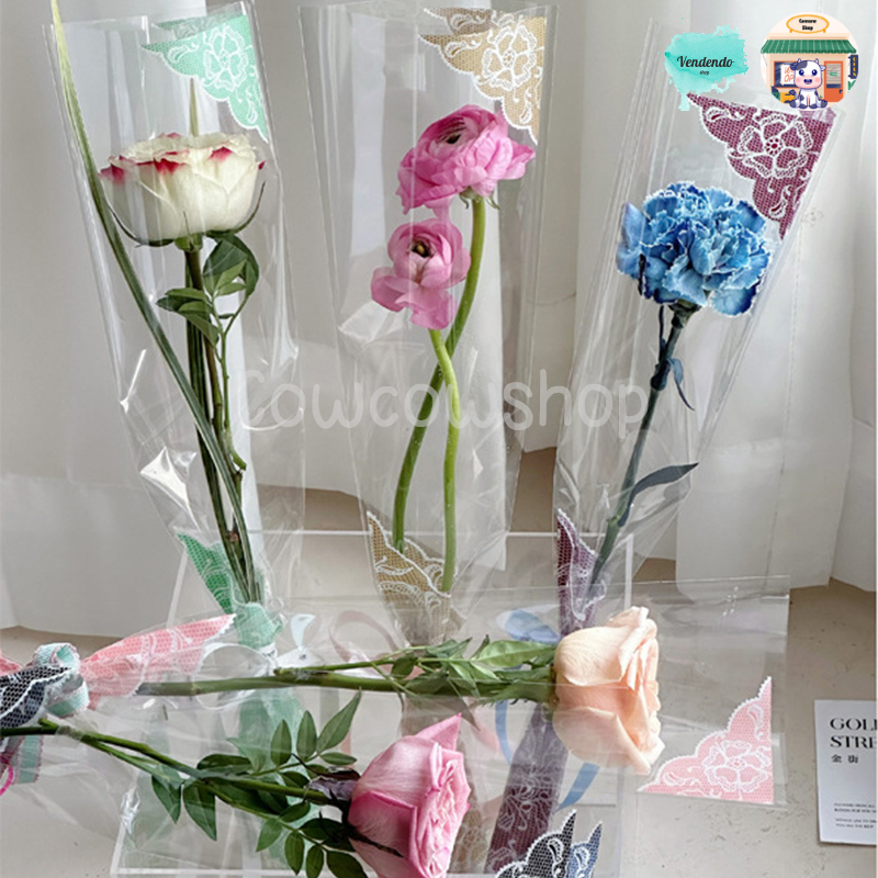 

(50 Lembar) Plastik Single Flower Batik / Single Stalk Rose / Bungkus Bunga Satuan / Bunga Wisuda