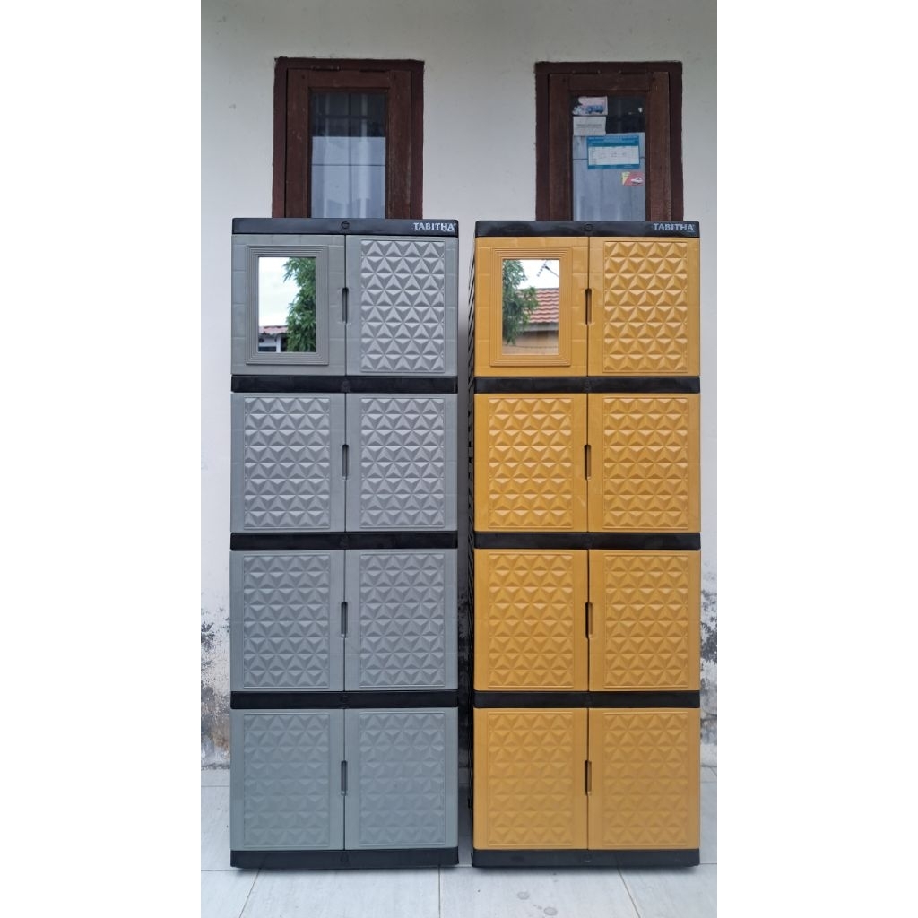 LEMARI SUSUN 4 TABITHA KACA